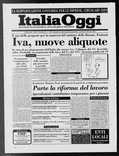 Italia oggi : quotidiano di economia finanza e politica